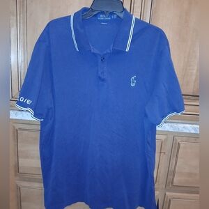 Polo by Ralph Lauren Royal Blue Men's Mesh Polo Shirt Xl